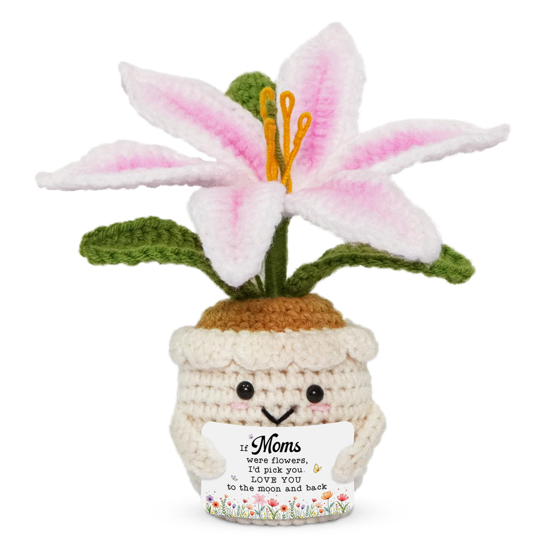 OASSIE Aunt Gifts for Women - Emotional Support Crochet Sunflower