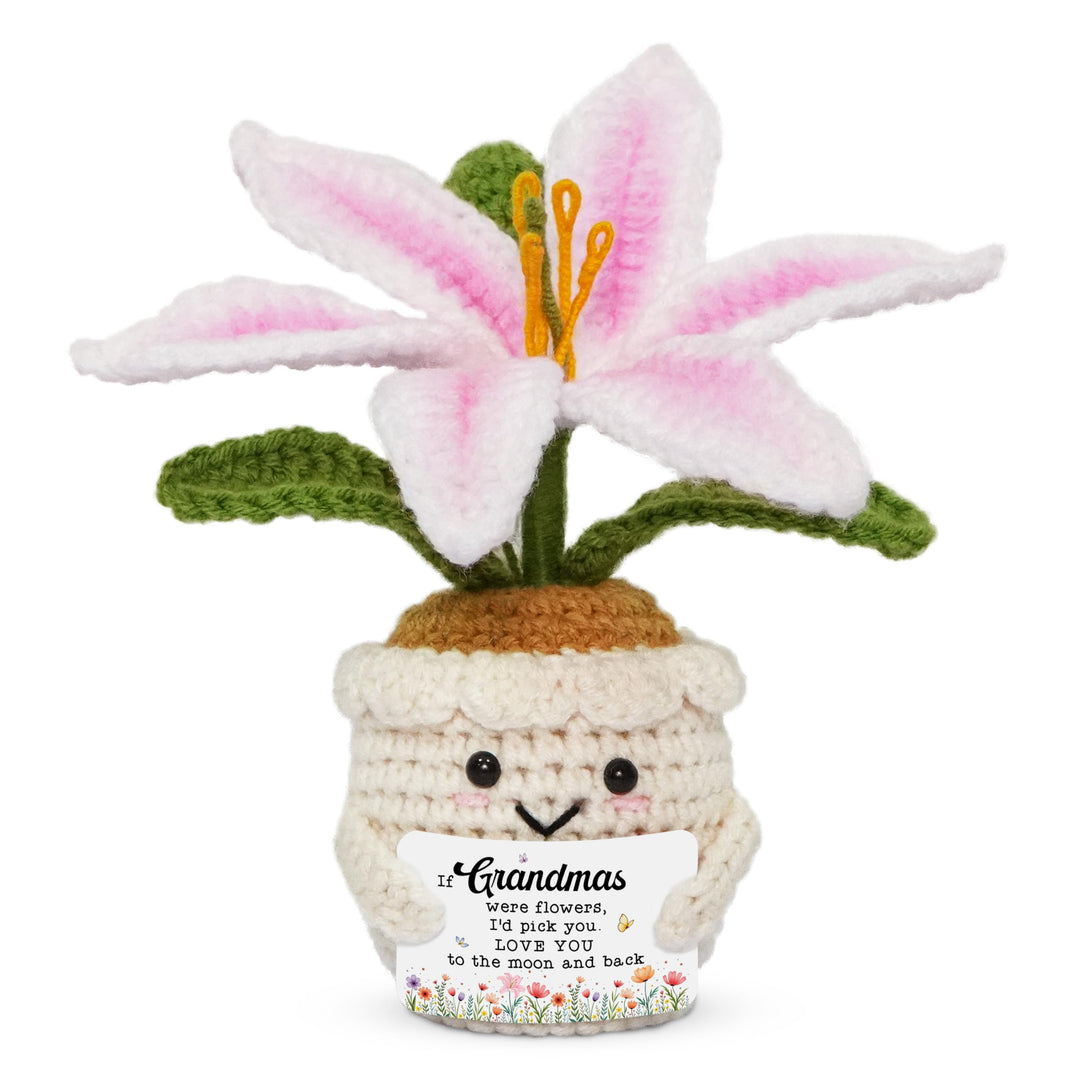 OASSIE Aunt Gifts for Women - Emotional Support Crochet Sunflower