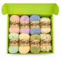 Granny Square Yarn Color Pack, 8 Skeins Soft Textured Crochet Yarn Set with Daisy Chart for Adults (Autumn Forest)