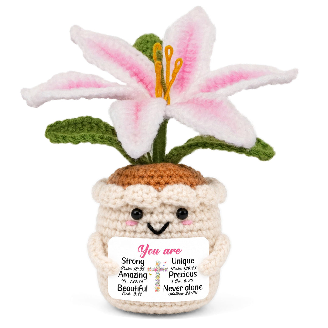 OASSIE Aunt Gifts for Women - Emotional Support Crochet Sunflower