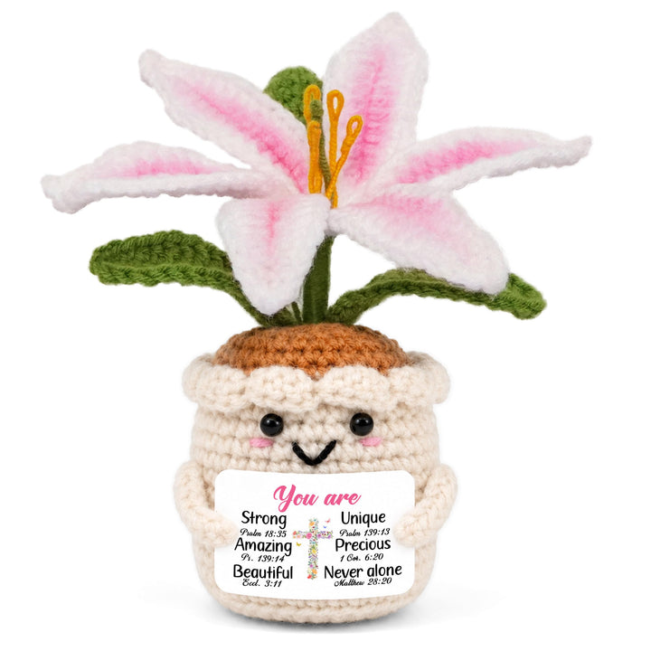 OASSIE Aunt Gifts for Women - Emotional Support Crochet Sunflower